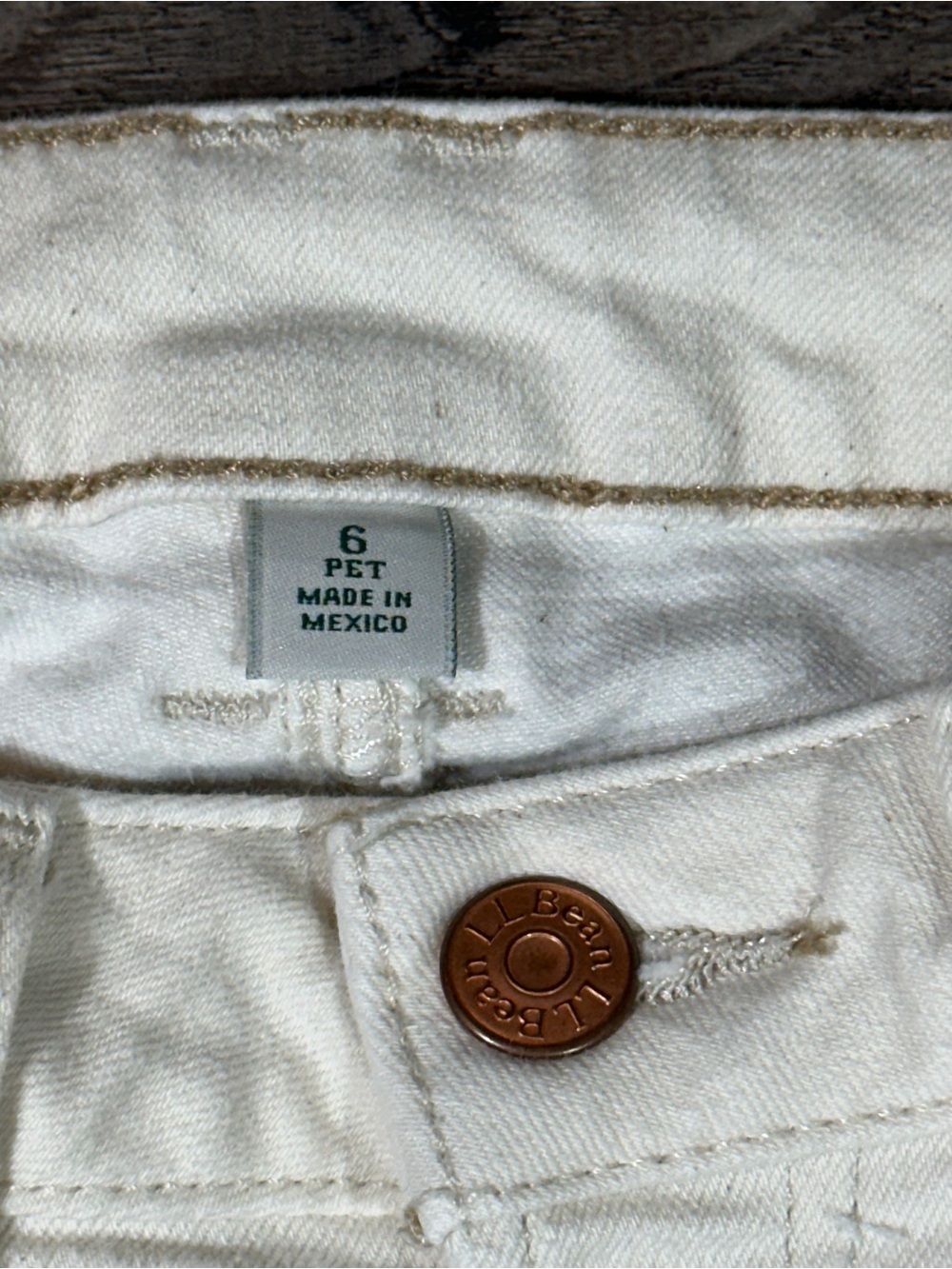 L.L. BEAN BEANFLEX Slim Leg Classic Fit Natural Tencel Lyocell Jeans 6 Petite - Picture 4 of 13
